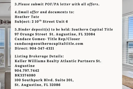 Unit for sale at 2 10TH Street, St. Augustine Beach, FL 32080