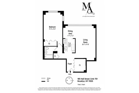 Unit for sale at 185 HALL Street, Brooklyn, NY 11205