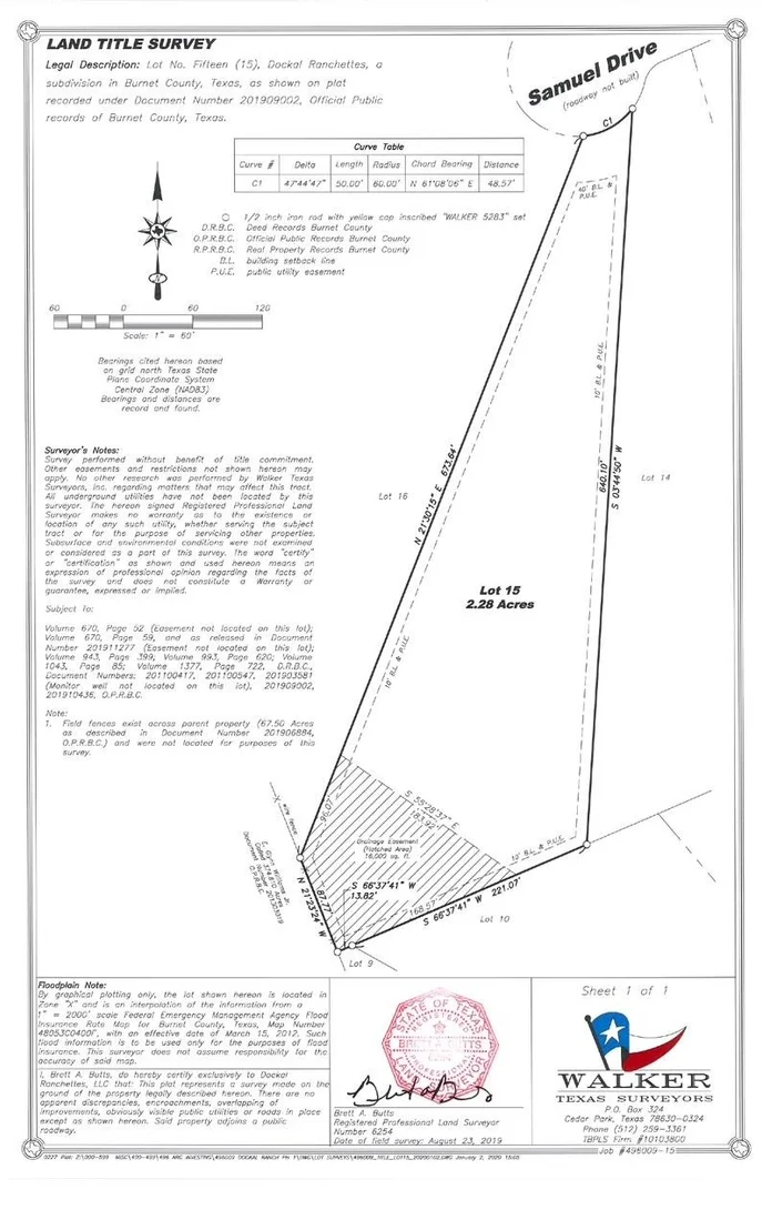Photo of Lot 15 Samuel DR
