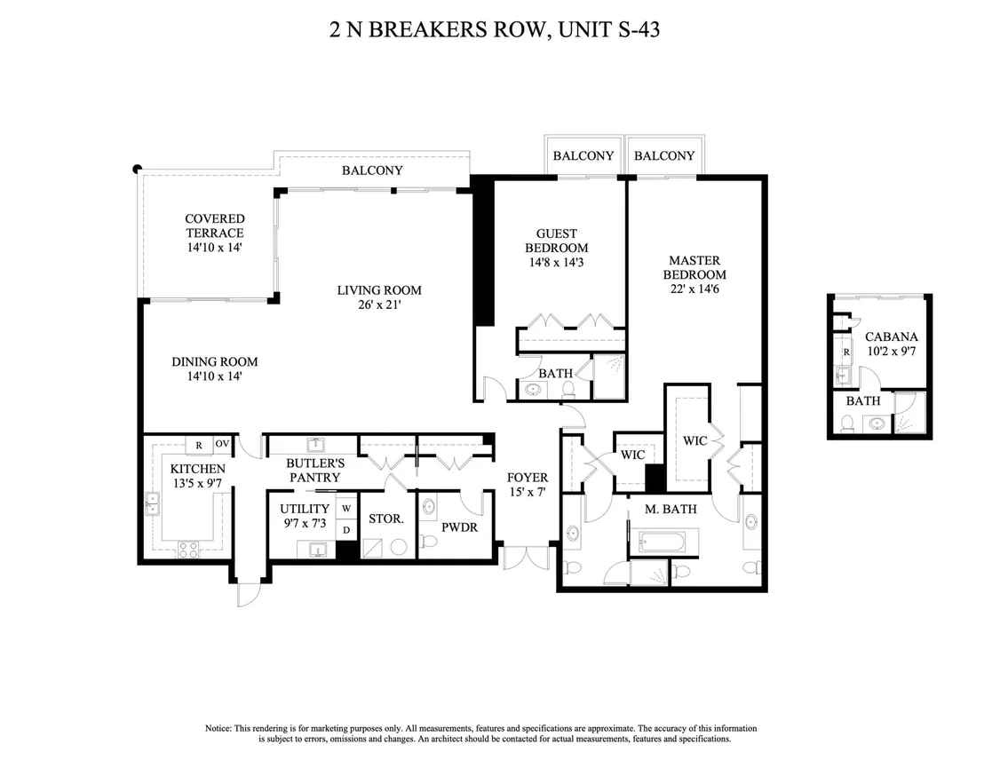 Photo of Unit S43 at 2 N Breakers Row
