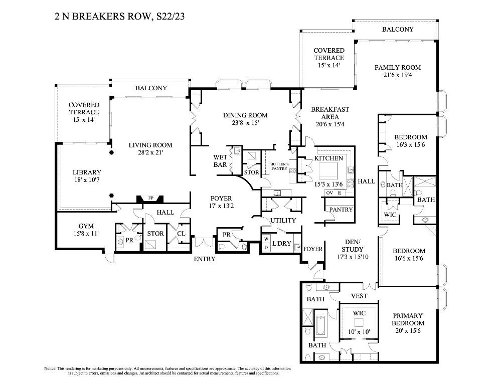 Photo of Unit S2223 at 2 N Breakers Row