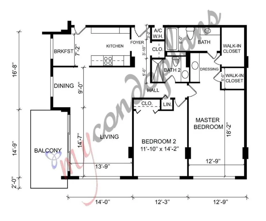 Photo of Unit 201 at 4200 Hillcrest Drive