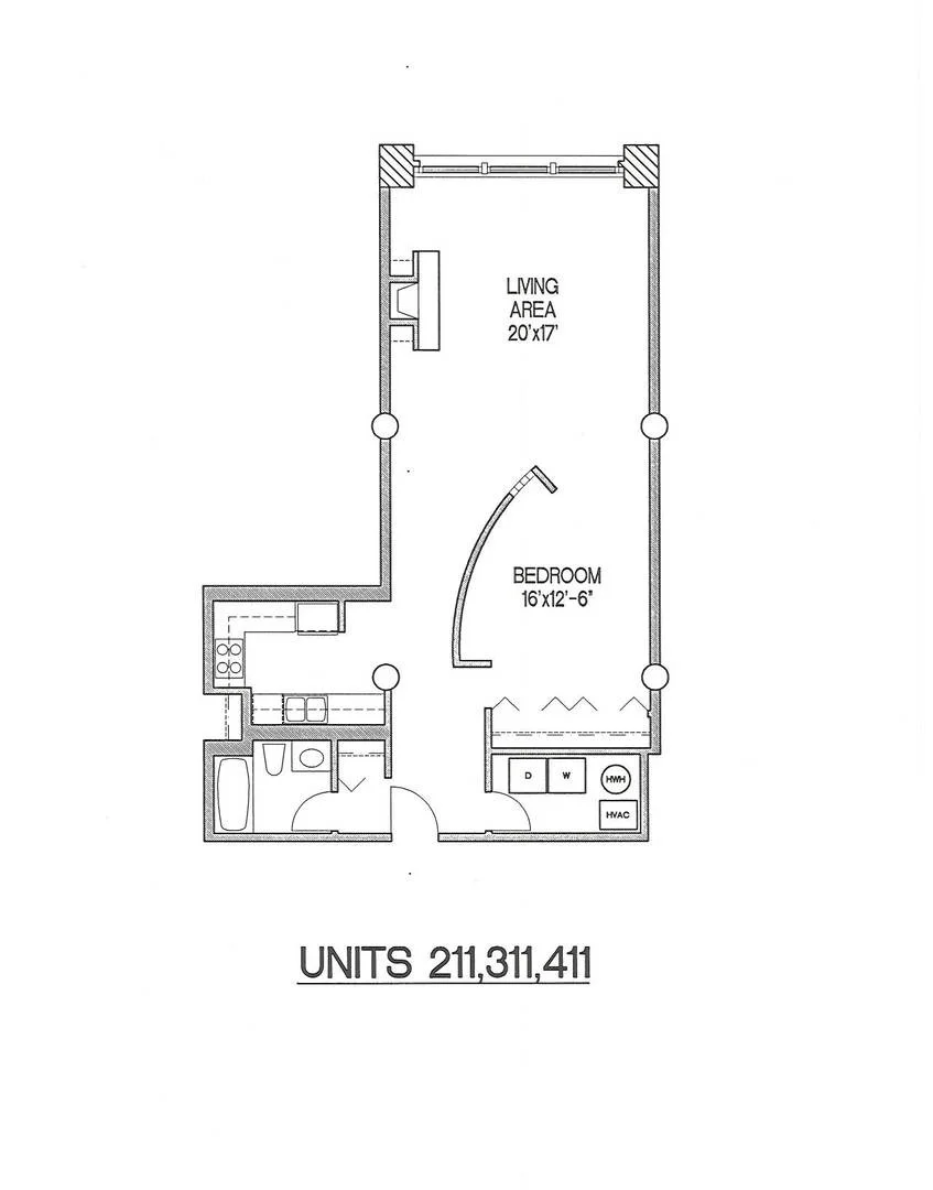Photo of Unit 410 at 1000 W WASHINGTON Boulevard