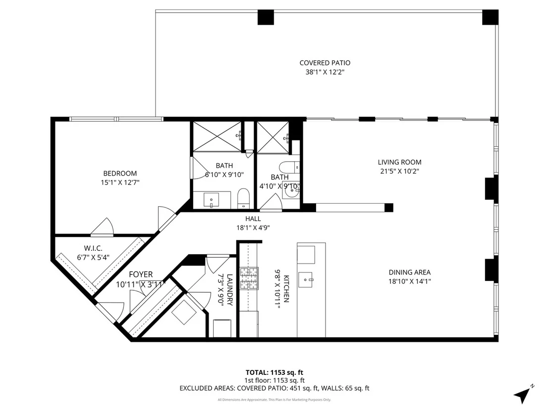 Photo of Unit 2A at 936 W MADISON Street