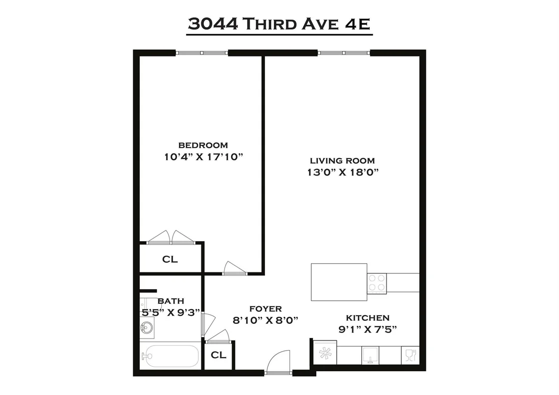 Photo of Unit 4E at 3044 3rd Avenue