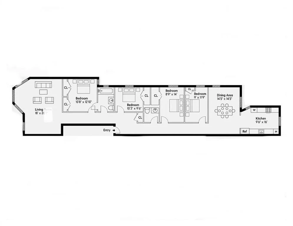 Photo of Unit 4E at 848 Park Place