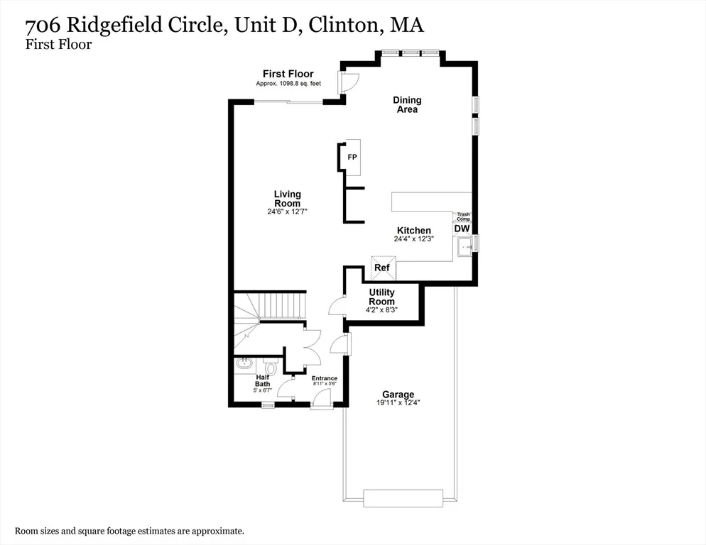 Photo of Unit D at 706 Ridgefield Cir