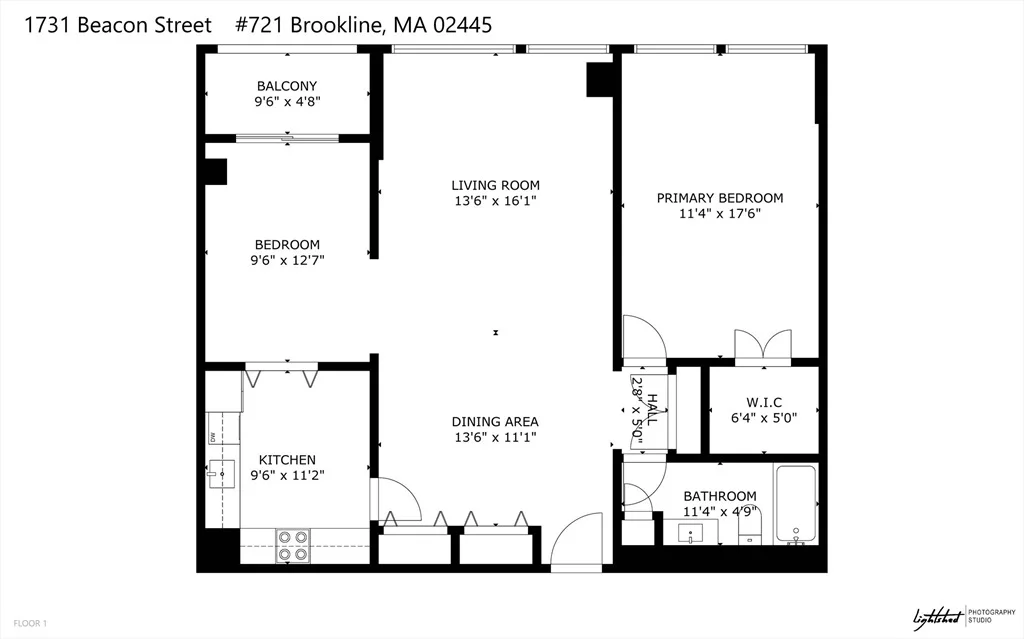 Photo of Unit 721 at 1731 Beacon St