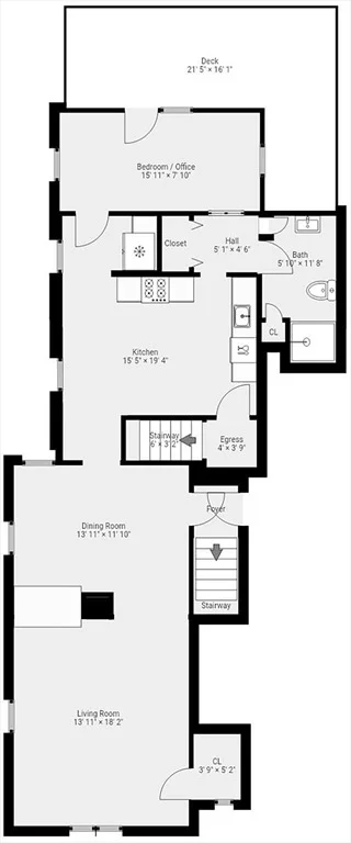 Photo of Unit 3 at 2 Pine St