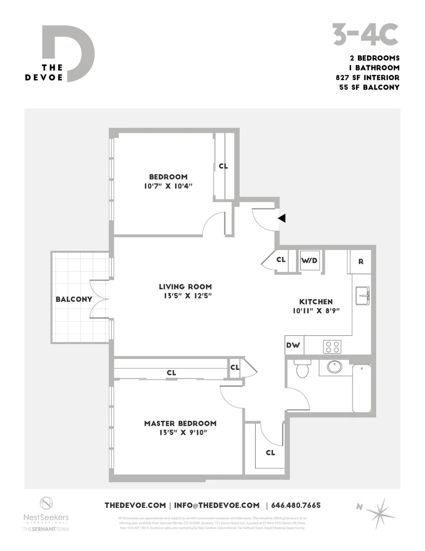 Photo of Unit 3C at 131 Devoe Street