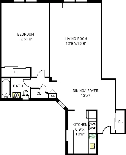 Photo of Unit 2C at 220 BERKELEY Place
