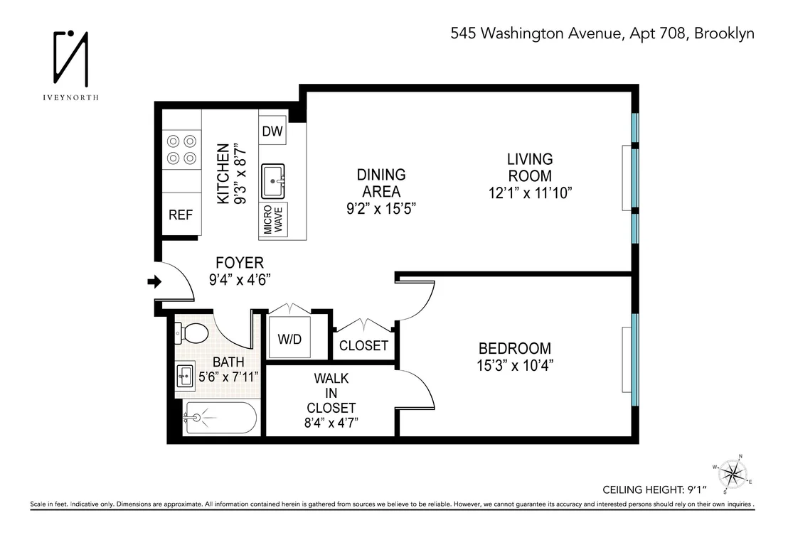 Photo of Unit 708 at 545 Washington Avenue