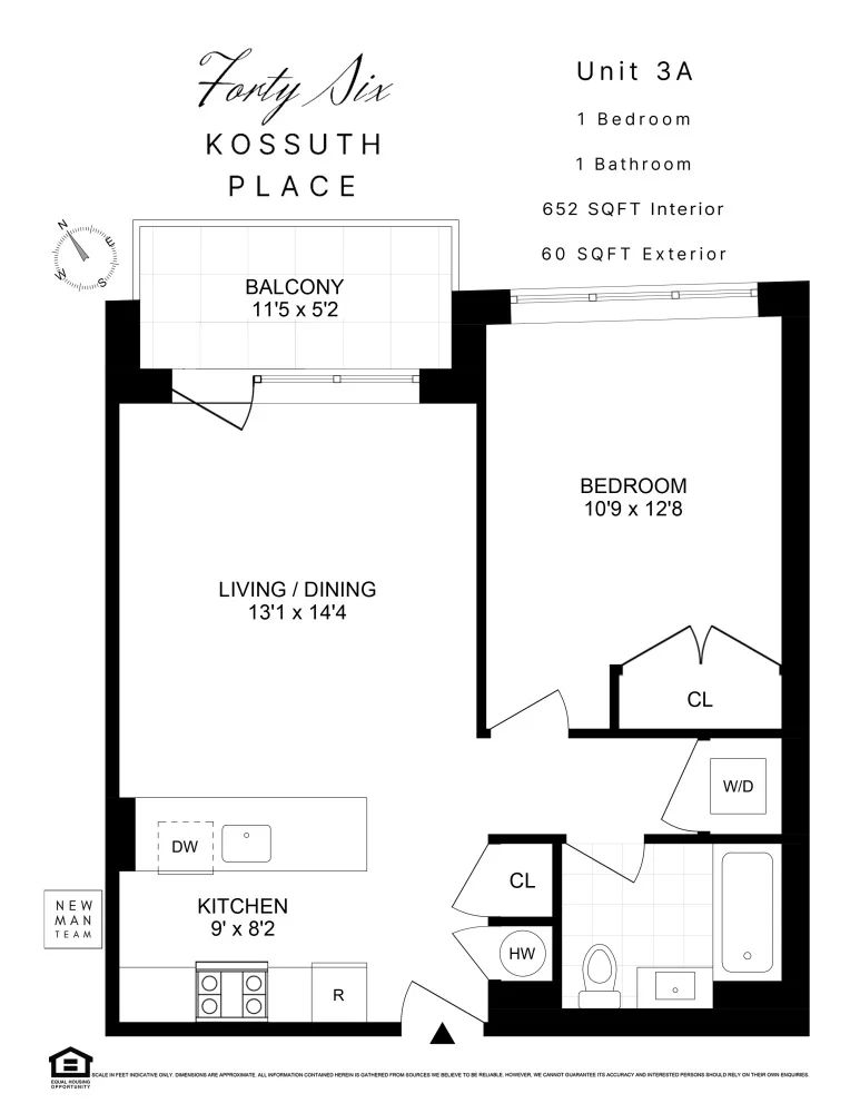 Photo of Unit 3A at 46 KOSSUTH Place