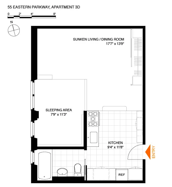 Photo of Unit 3D at 55 EASTERN Parkway