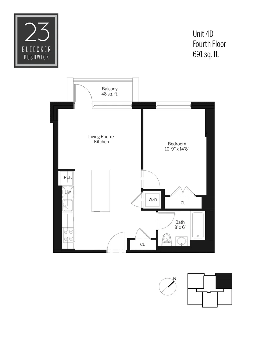 Photo of Unit 4D at 23 Bleecker Street
