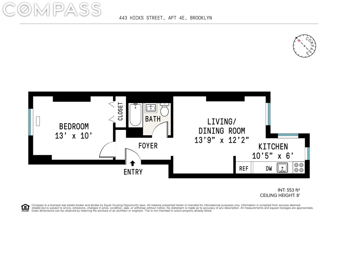 Photo of Unit 4E at 443 Hicks Street