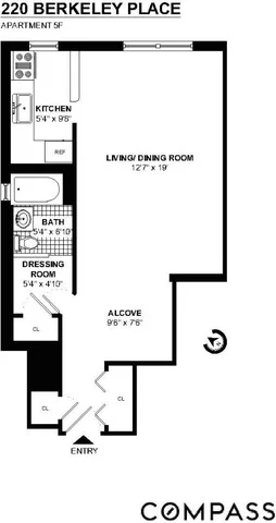 Photo of Unit 5F at 220 Berkeley Place