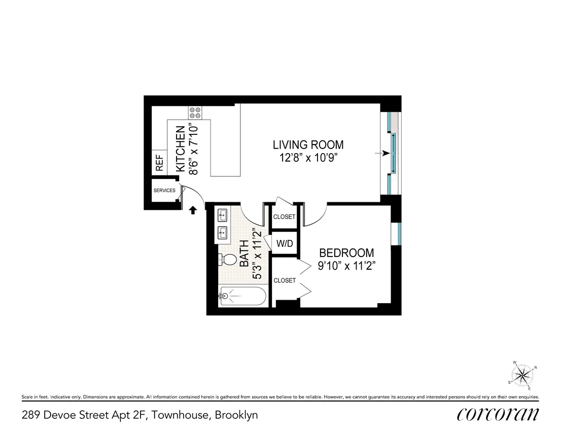 Photo of Unit 2F at 289 Devoe Street