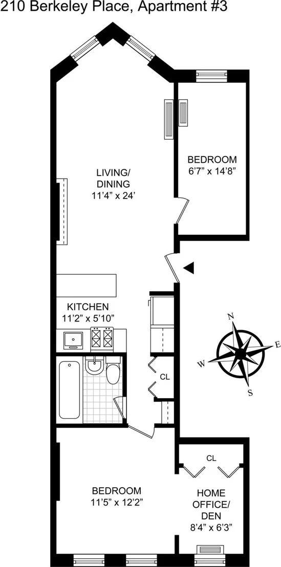 Photo of Unit 3 at 210 BERKELEY Place
