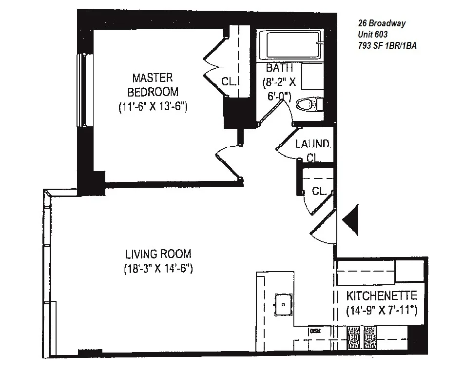 Photo of Unit 603 at 26 BROADWAY
