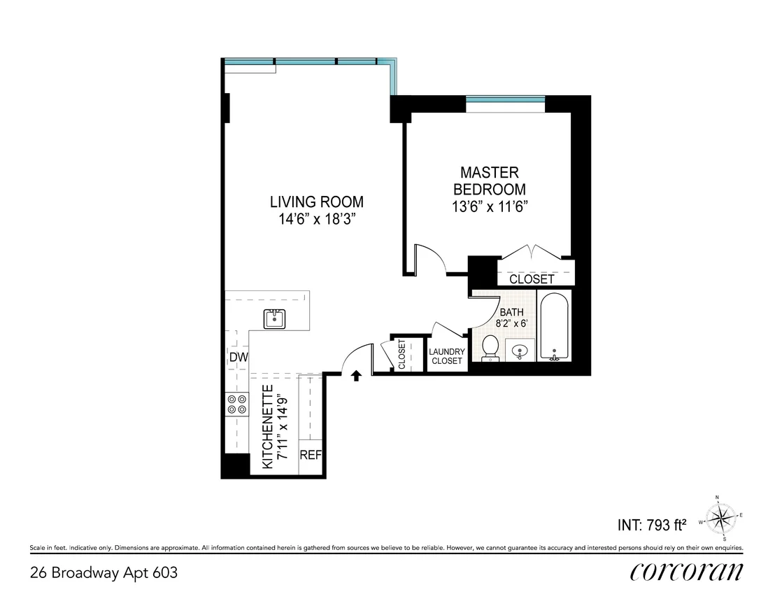 Photo of Unit 603 at 26 BROADWAY