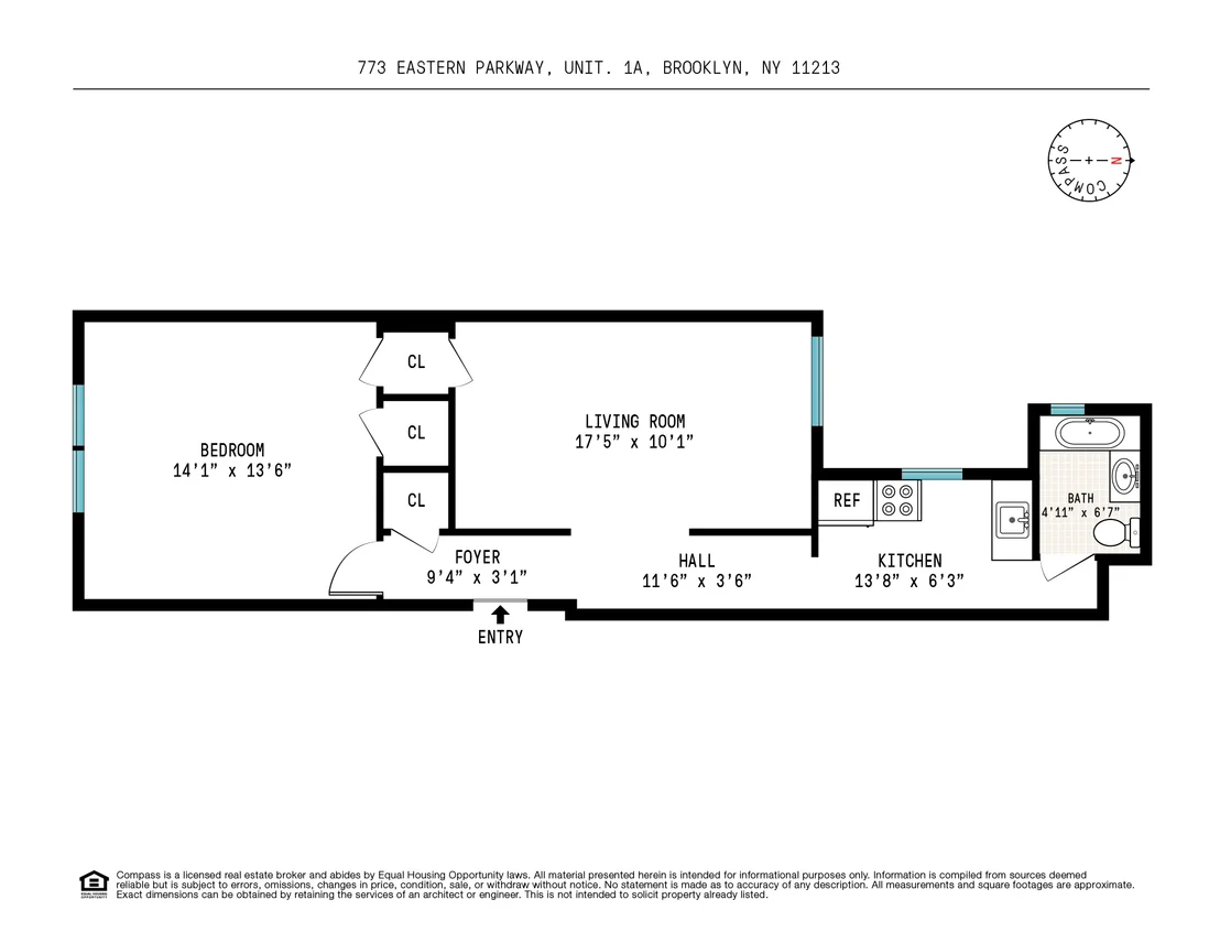 Photo of Unit 1A at 773 Eastern Parkway
