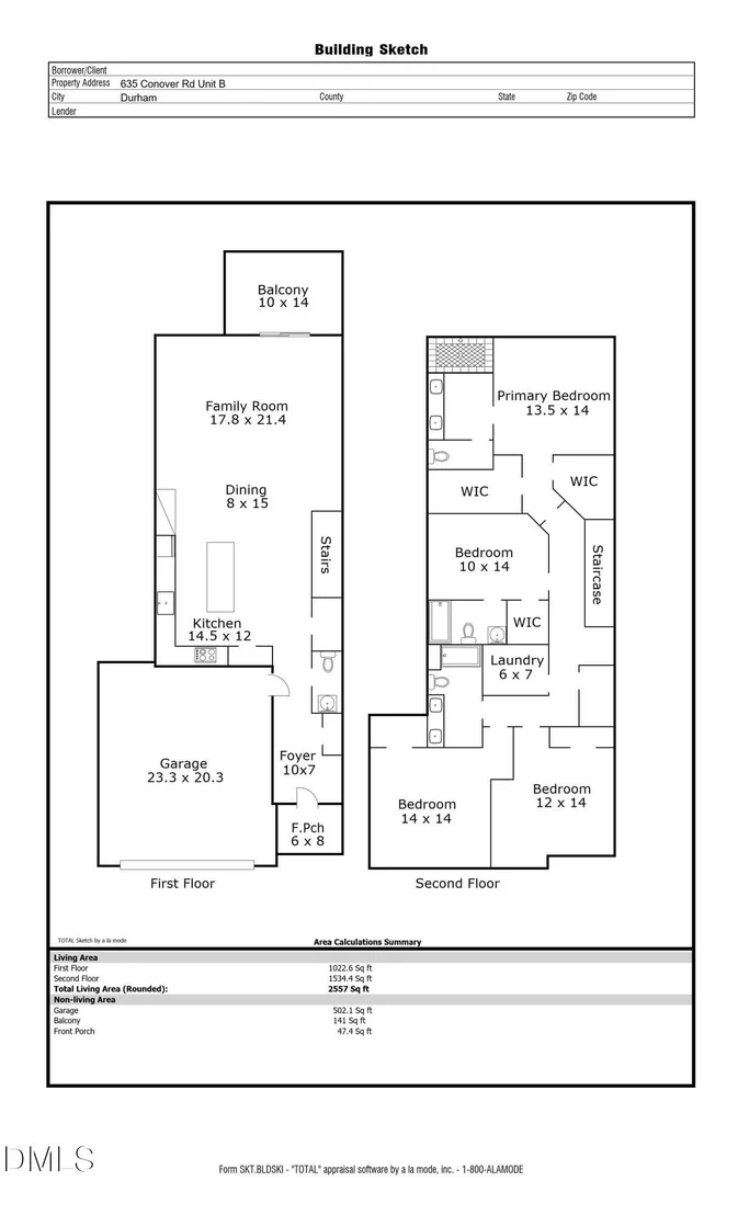 Photo of Unit B at 635 Conover Road