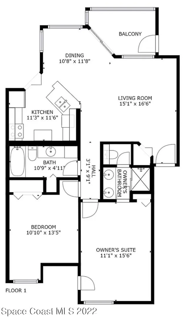 Photo of Unit 202 at 7240 N Highway 1