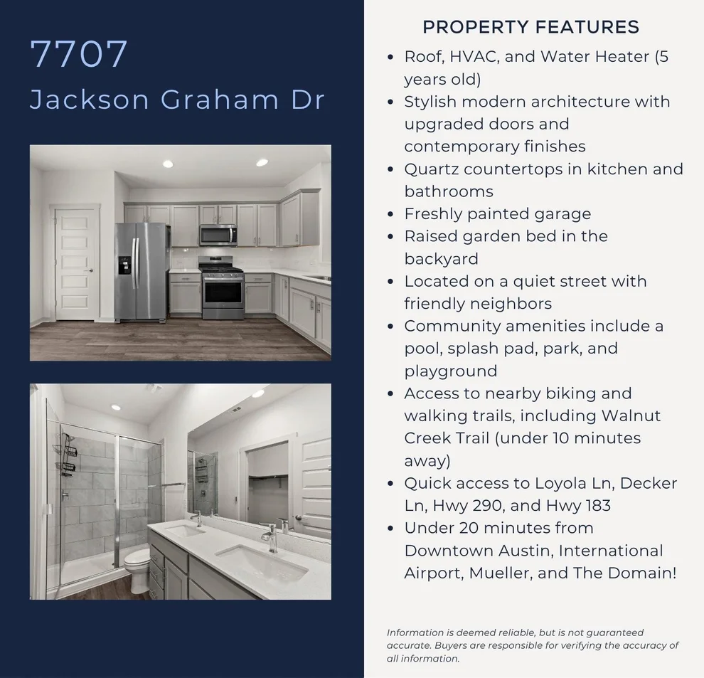 Unit for sale at 7707 Jackson Graham DR, Austin, TX 78724