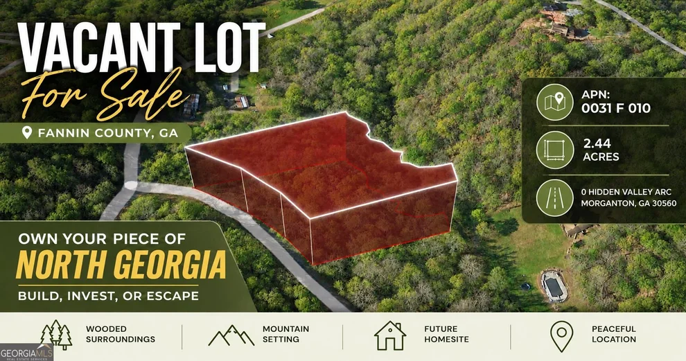 Unit for sale at 0 Hidden Valley Arcade, Morganton, GA 30560