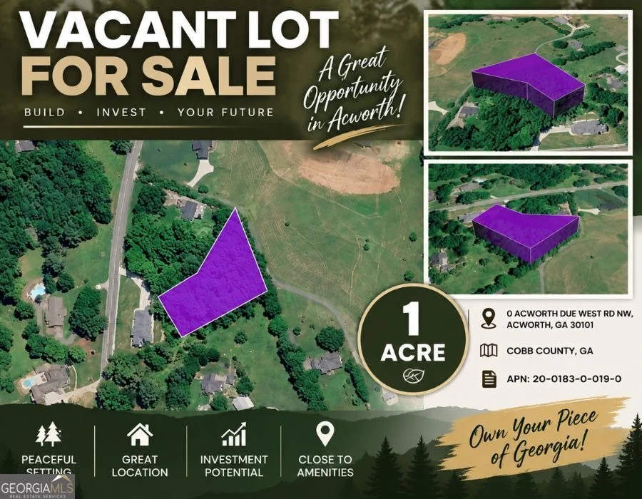 Unit for sale at 0 Acworth Due West Road, Acworth, GA 30101