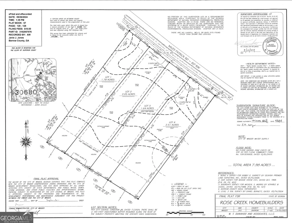 Unit for sale at 0 Miles Patrick Road, Winder, GA 30680