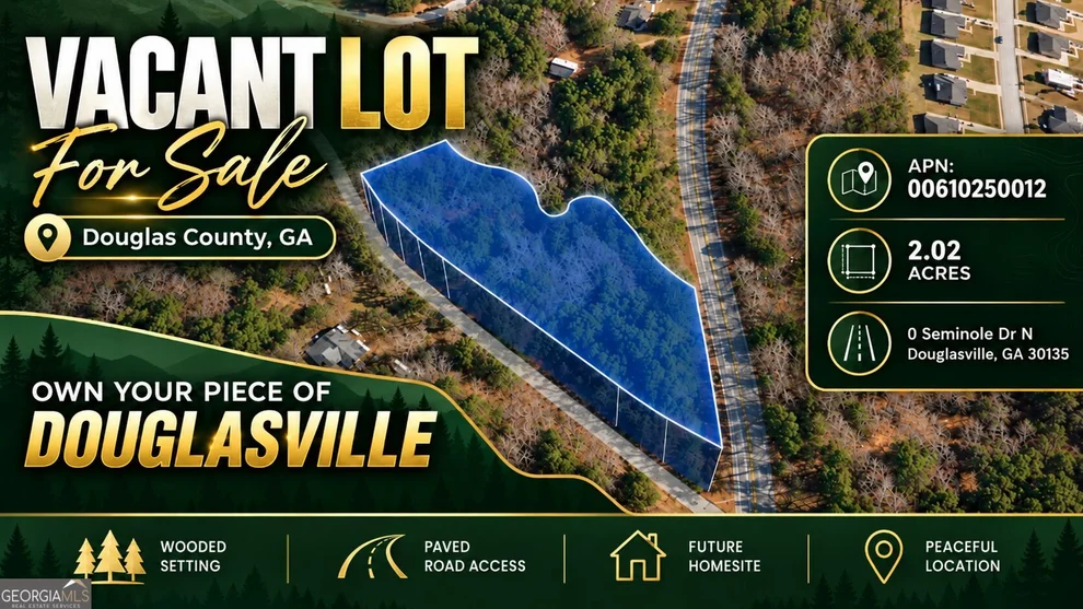 Unit for sale at 0 Seminole Drive N, Douglasville, GA 30135