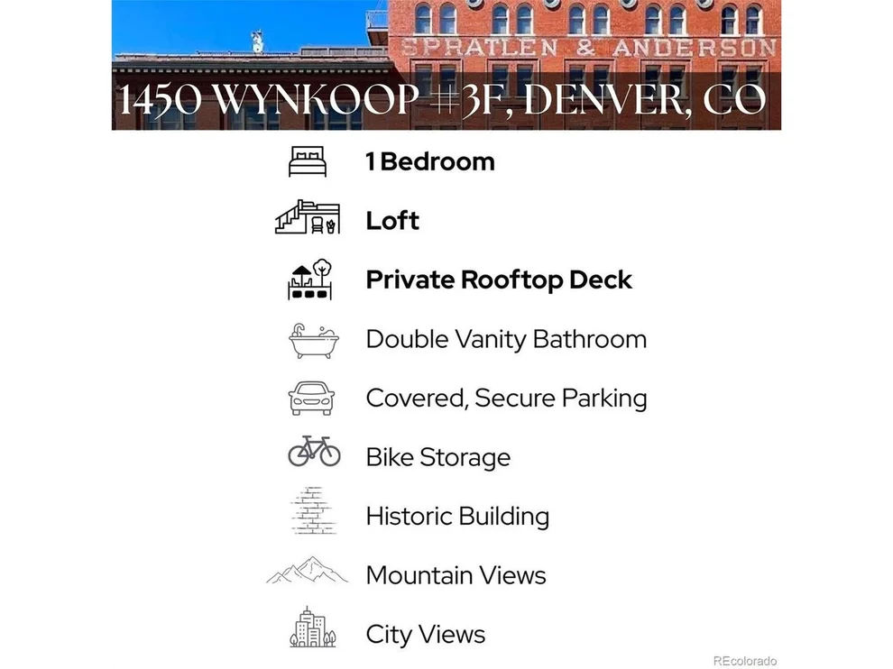 Unit for sale at 1450 Wynkoop St, Denver, CO 80202