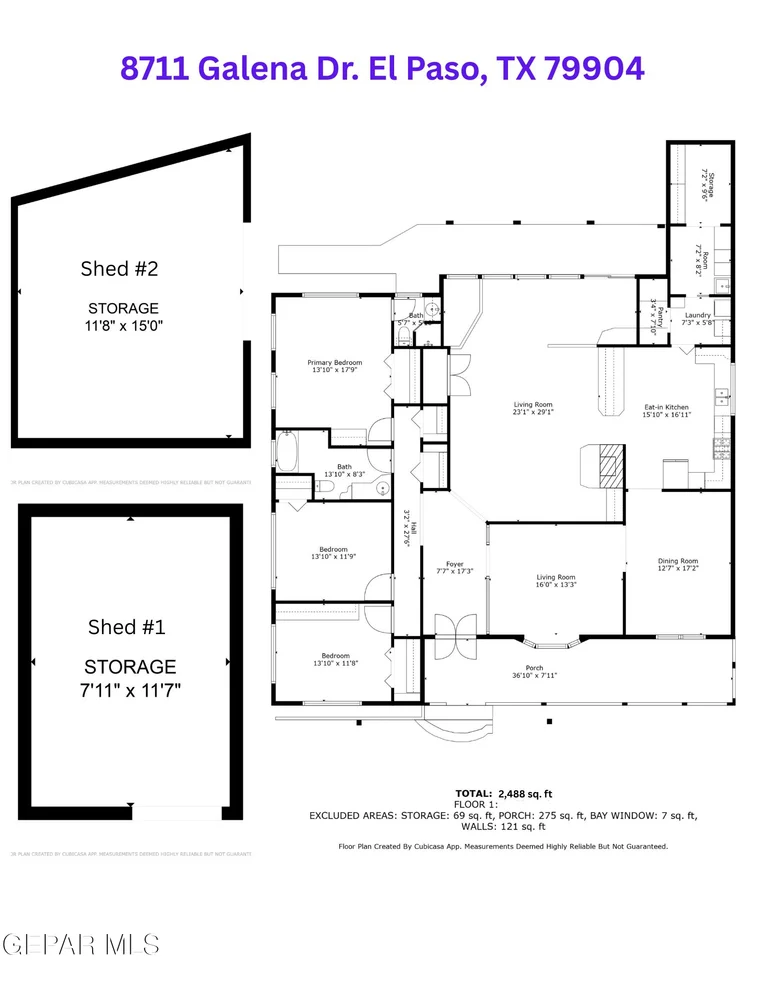 Unit for sale at 8711 GALENA Drive, El Paso, TX 79904
