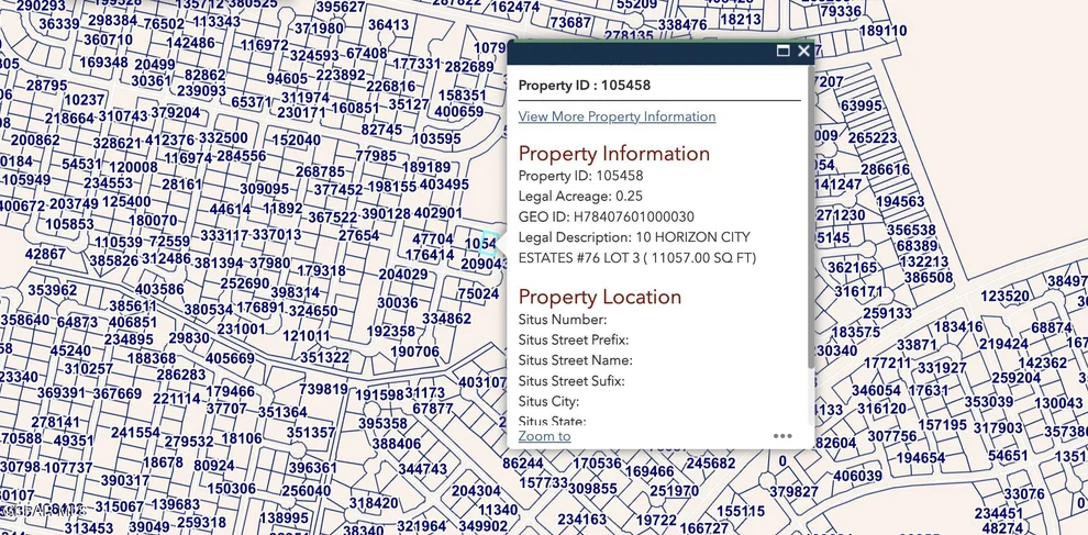Unit for sale at TBD Property ID 105458, Horizon City, TX 79928