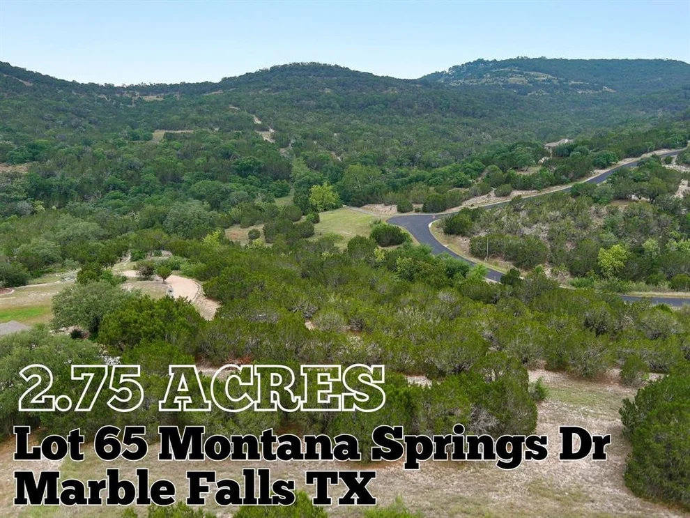 Unit for sale at Lot 65 Montana Springs Drive, Marble Falls, TX 78654