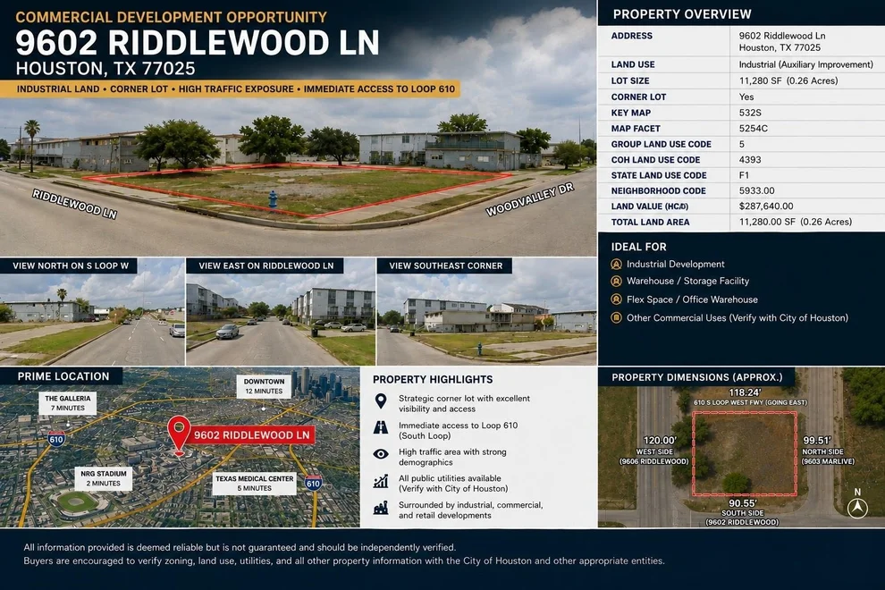 Unit for sale at 9602 Riddlewood Lane, Houston, TX 77025