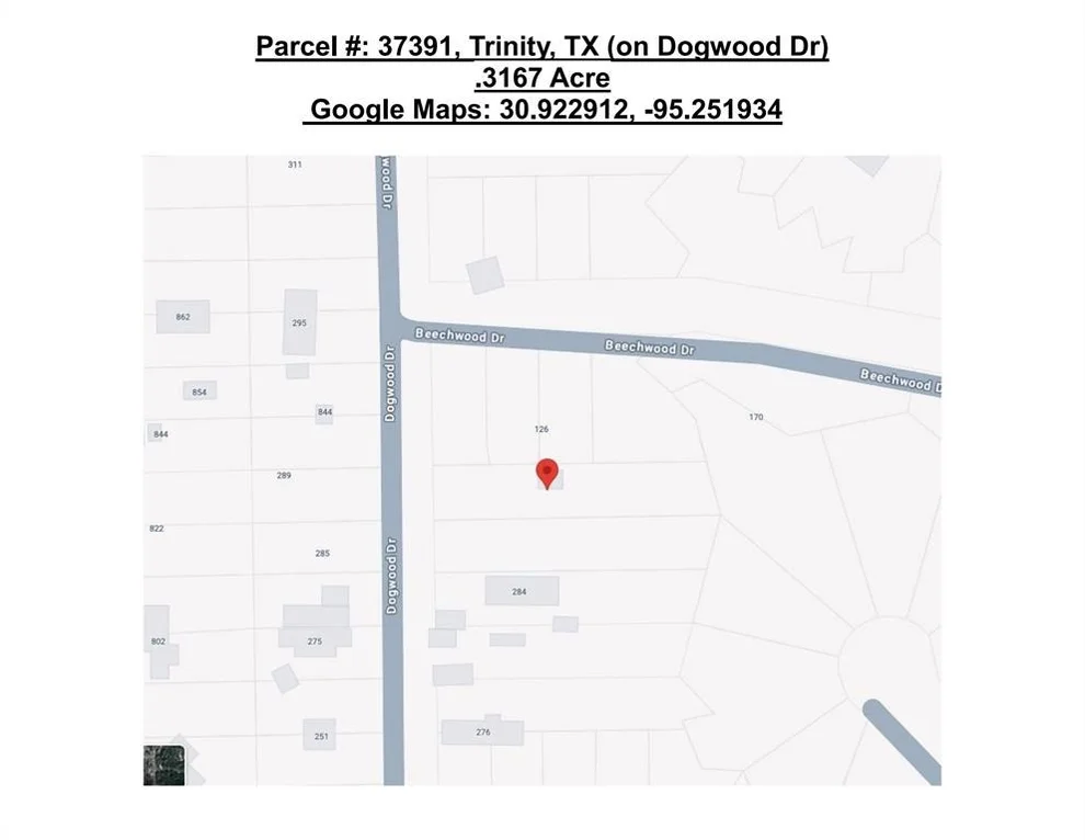 Unit for sale at n/a Dogwood Drive, Trinity, TX 75862