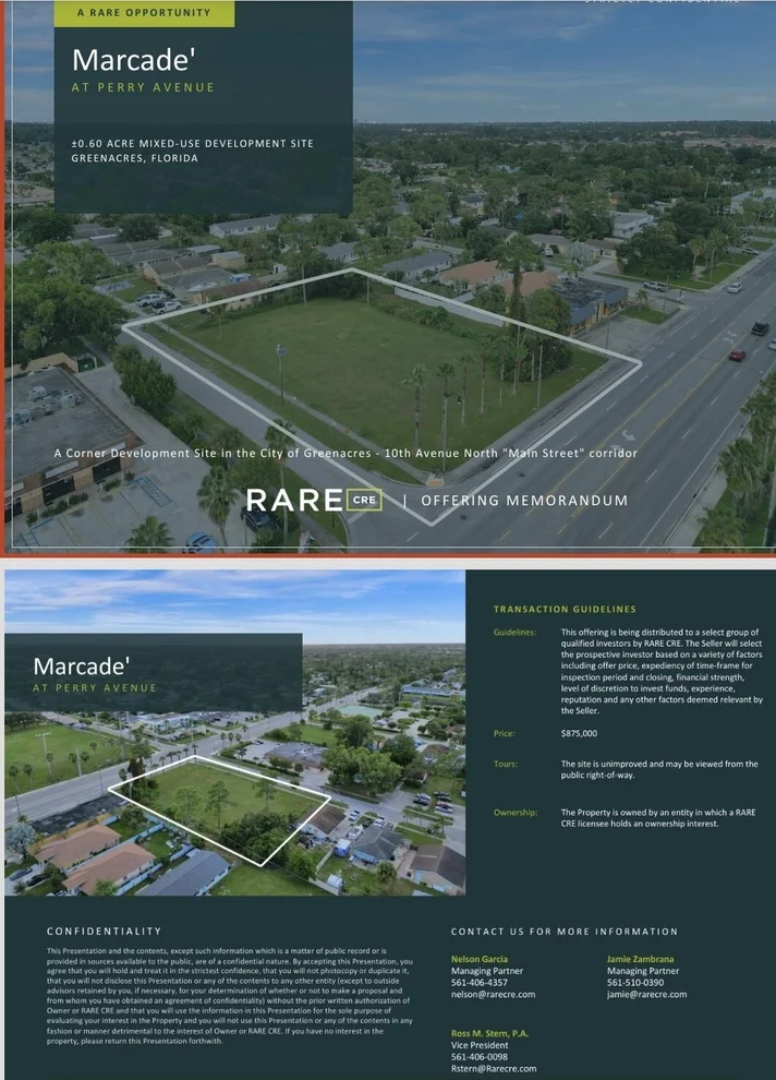 Unit for sale at 3130 PERRY Avenue, Greenacres, FL 33463