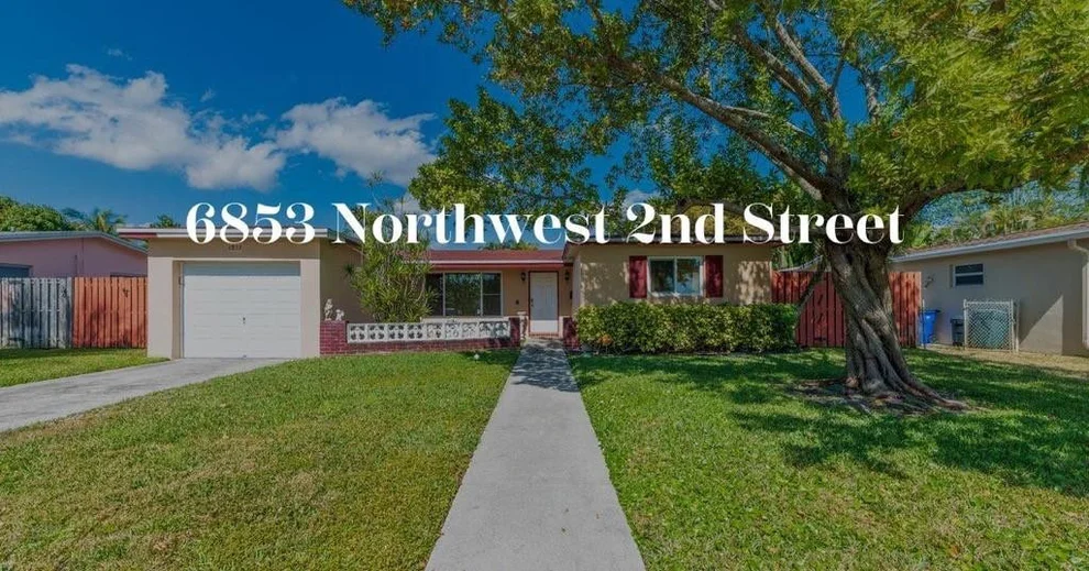 Unit for sale at 6853 NW 2nd Street, Margate, FL 33063