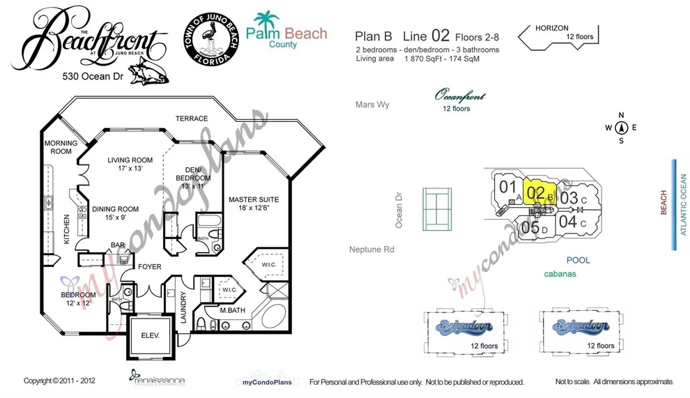 Unit for sale at 530 Ocean Drive, Juno Beach, FL 33408