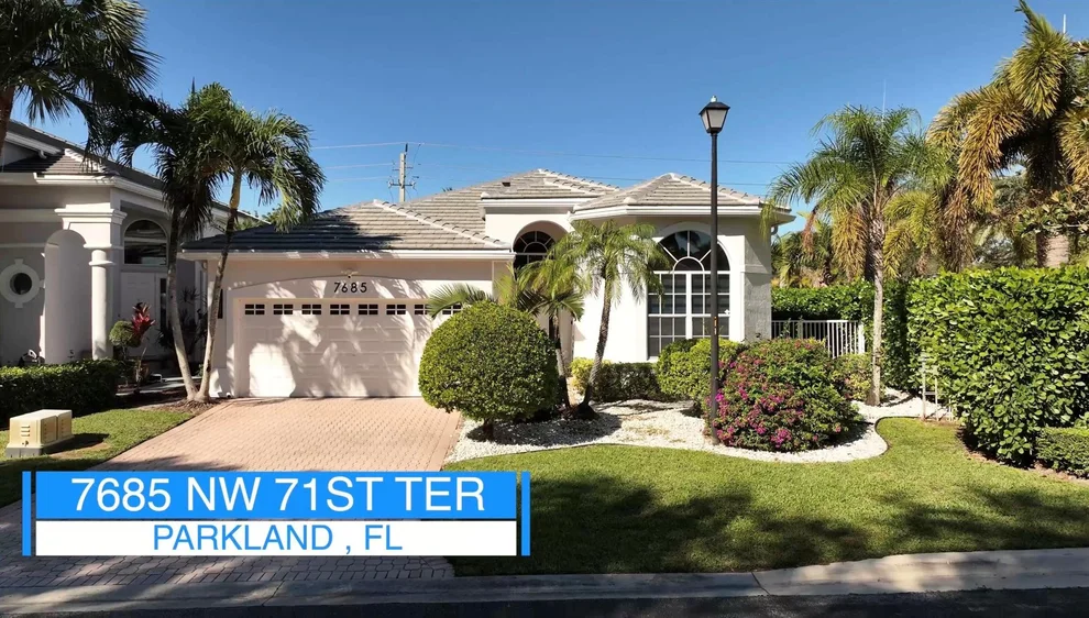 Unit for sale at 7685 NW 71st Terrace, Parkland, FL 33067