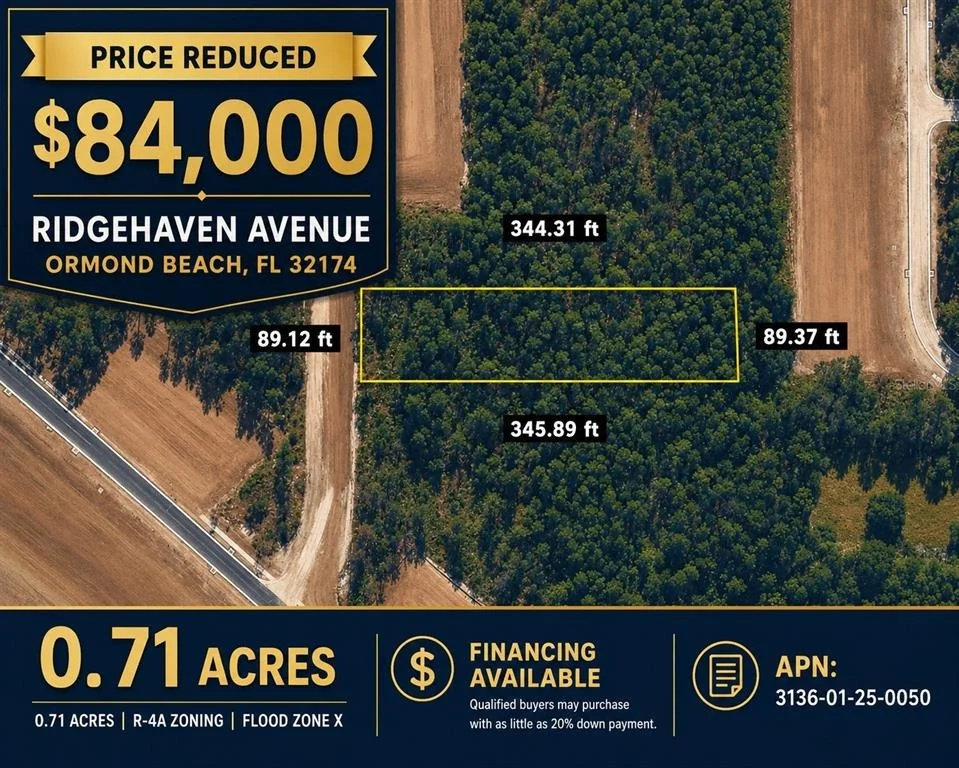 Unit for sale at RIDGEHAVEN AVENUE, ORMOND BEACH, FL 32174