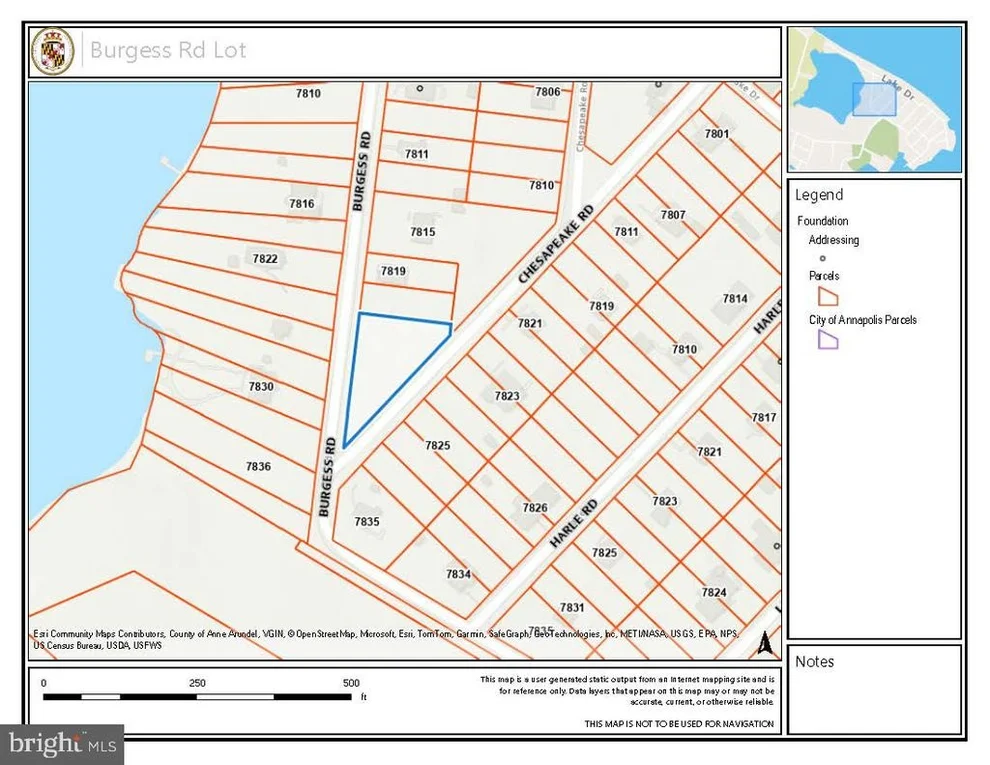 Unit for sale at LOT 1 BURGESS ROAD, PASADENA, MD 21122