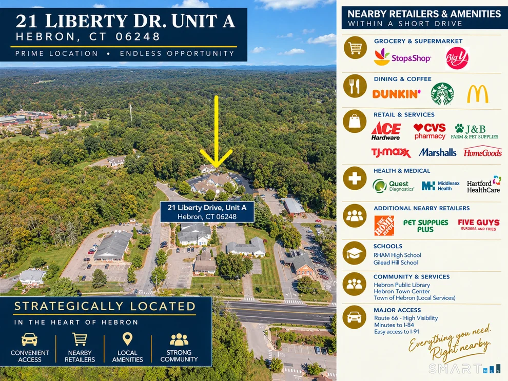 Unit for sale at 21 Liberty Drive, Hebron, CT 06248