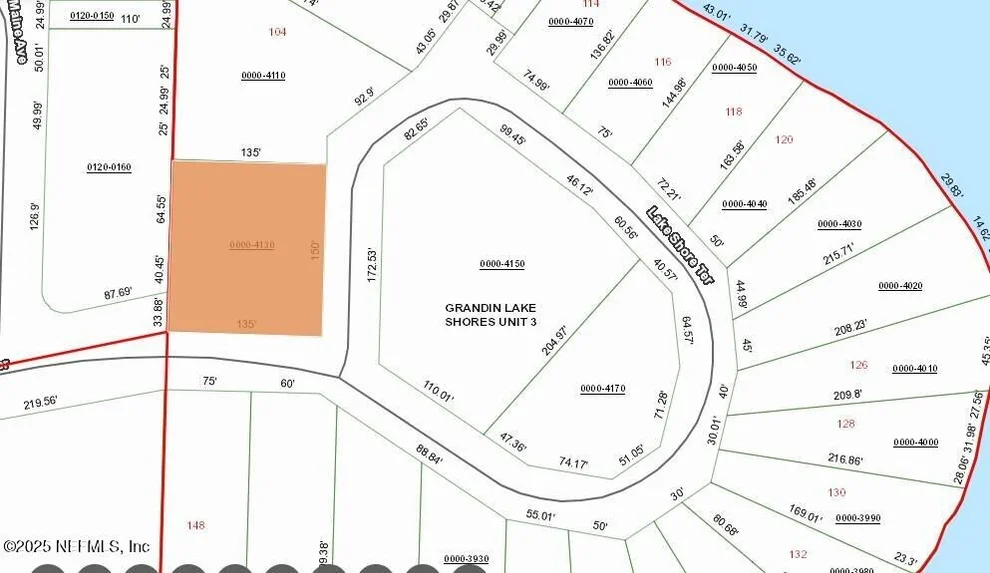 Unit for sale at 0 LAKE SHORE LOTS 413 414 Terrace, Interlachen, FL 32148