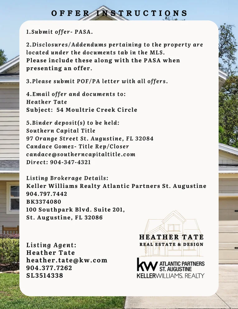 Unit for sale at 54 MOULTRIE CREEK Circle, St. Augustine, FL 32086