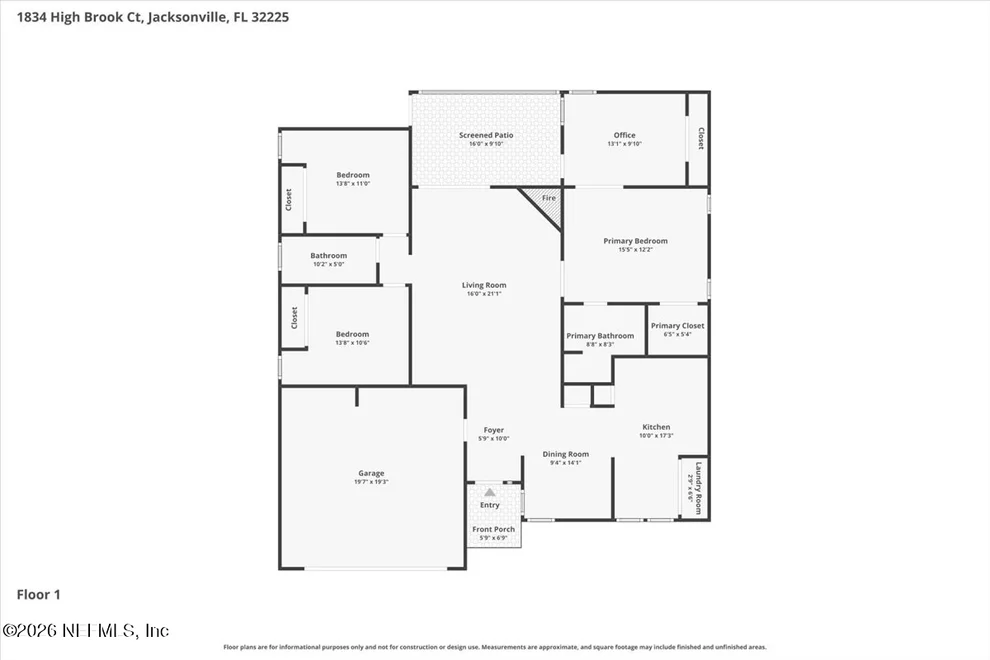 Unit for sale at 1834 HIGH BROOK Court, Jacksonville, FL 32225