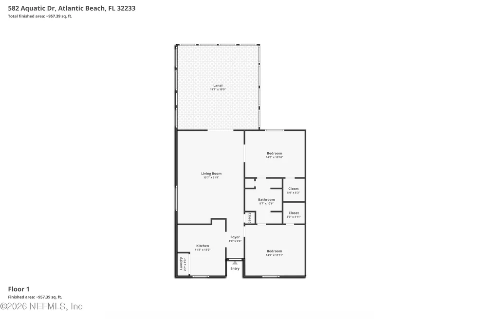 Unit for sale at 582 AQUATIC Drive, Atlantic Beach, FL 32233